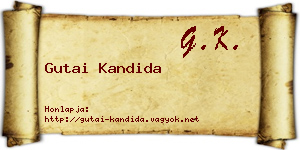 Gutai Kandida névjegykártya